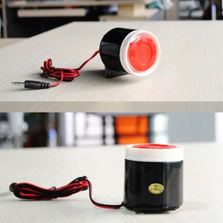 LOOKSHOW Chuông báo động áp điện còi báo động chống trộm có dây 12v 24V 220V 120db Báo động âm thanh Mini có dây còi báo động M8O3