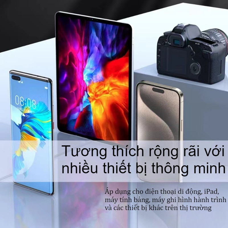Tẩu Sạc Nhanh ô tô 120W 4-in-1, Bộ sạc xe hơi, màn hình LED thông minh, USB Type-C