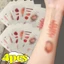 KANGN 1 / 4 Miếng Dán Hình Xăm Tạm Thời Nứt Vết Thương, Thực Tế Lâu Dài Cosplay Cánh Tay Mắt Cá Chân Hình Xăm Hình Xăm, Quà Tặng Hình Xăm Giả Chống Thấm Nước