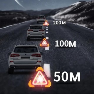 Biển Cảnh Báo Nguy Hiểm, Biển Có Đèn LED Siêu Sáng Nổi Bật Ban Đêm, Tích Hợp Chiếu Sáng Khẩn Cấp, Sạc Pin