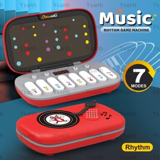 Máy chơi game âm nhạc YSANH Rhythm Master, Giảm căng thẳng 7 chế độ Trò chơi nhịp điệu nhạc điện tử|Âm thanh tương tác Phong cách pin Montessori Đồ chơi bàn phím điện tử Mini