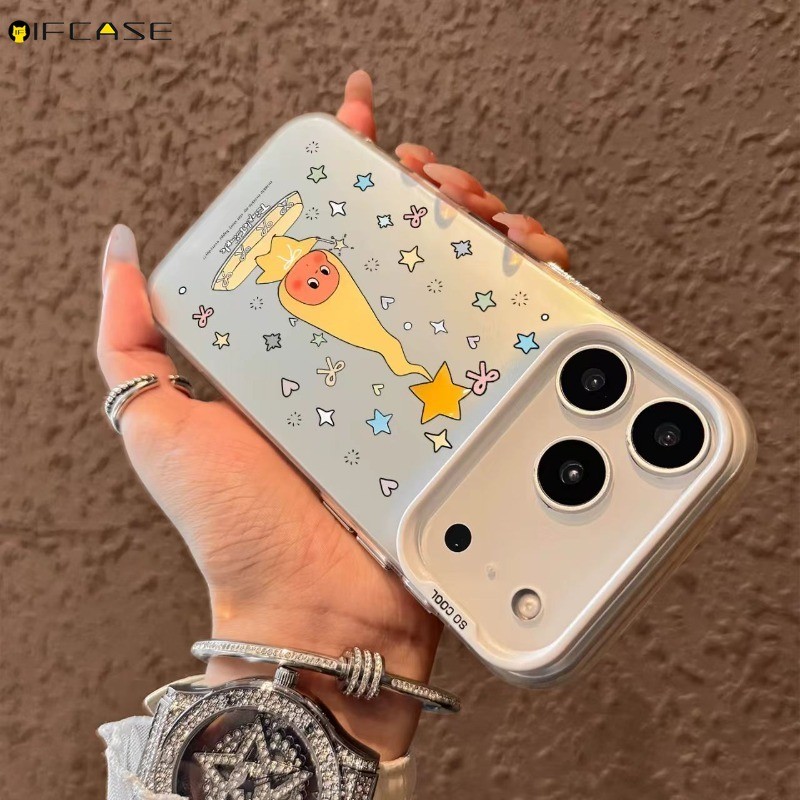 Tương Thích Cho Honor 400 Pro Smart Lite X7D X6C Huawei Pura 80 Pro Plus 80 Ultra Ốp Điện Thoại Twinkle Laser Sáng Bóng Hoạt Hình Ngôi Sao Trẻ Em Vỏ Cây Đũa Phép Dễ Thương Ốp Lưng
