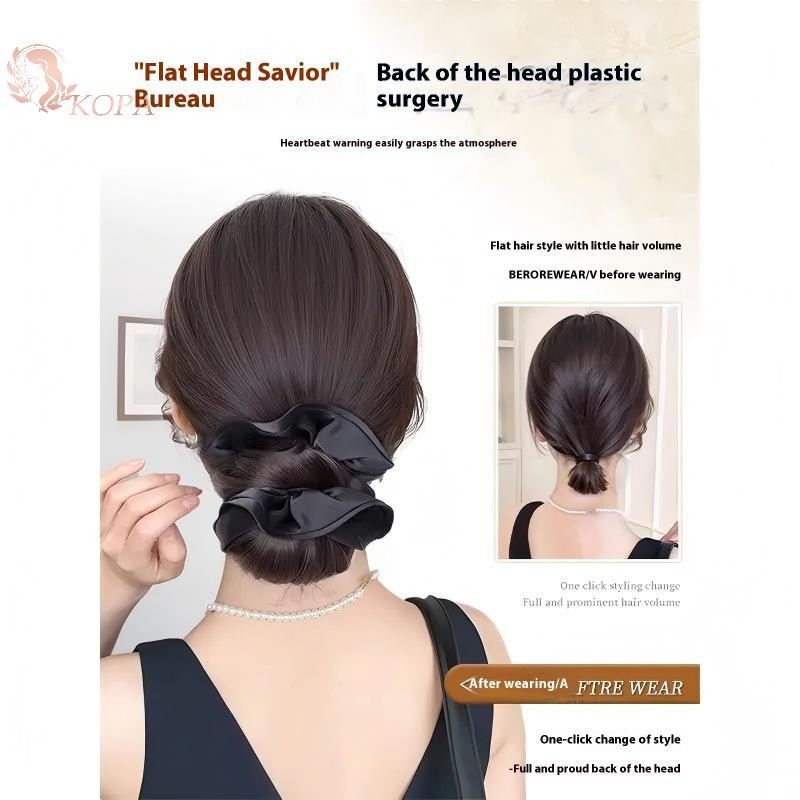 KOPA Low Bun Tóc Giả -In Messy Bun Tóc Thẳng Nối Dài Cho Dễ Dàng Updo Móng Vuốt Tổng Hợp Xộn Tóc Bun Dành Cho Nữ VN