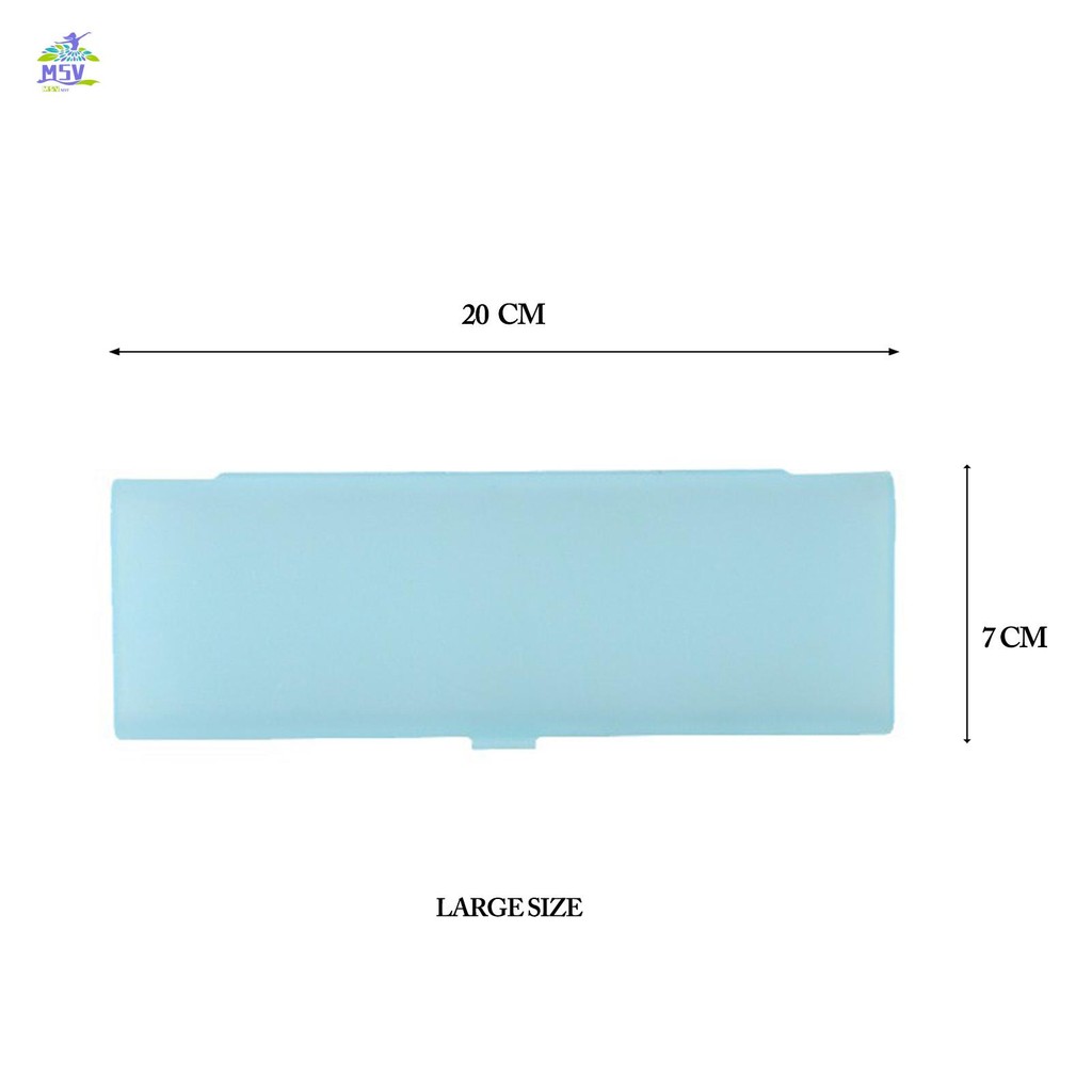 Hộp bút chì mờ trong suốt có hộp đựng bút chì đóng cửa cho trường học Phụ kiện văn phòng phẩm văn phòng phẩm