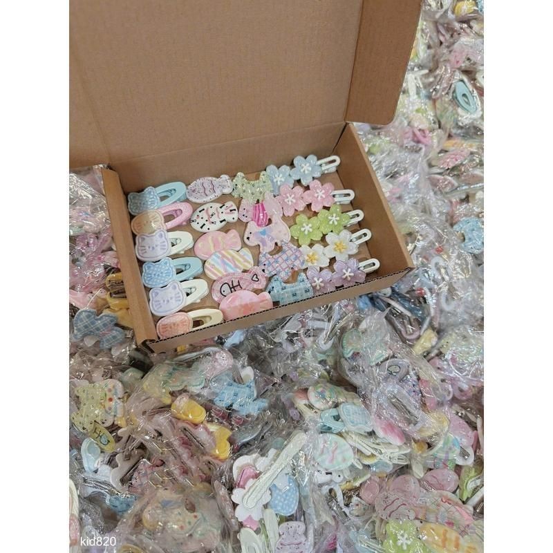 Set 50c kẹp tóc dễ thương nhiều kiểu hình hoạ tiết ngộ nghĩnh đáng yêu ngẫu nhiên