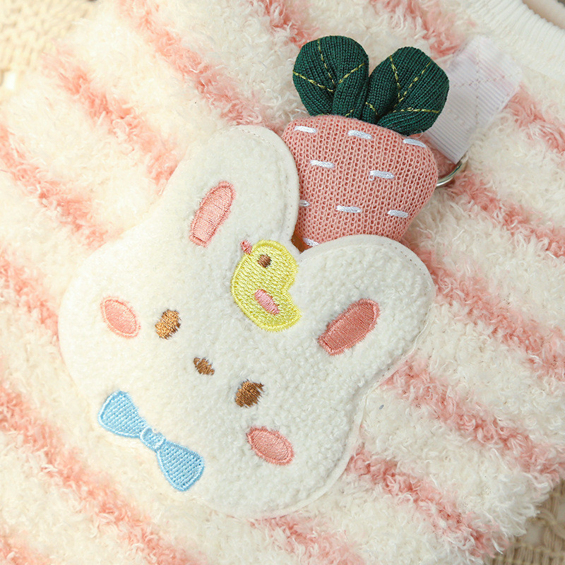 【Ready Stock】 Cat Cup Puppy Puppy Small Milk Blocks Dog Cat Autumn and Winter Flannel Warm Lint-Free Cat Clothes Pet Supplies CquY