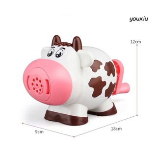 Máy Làm Đất Nặn Bằng Bột Mỳ Hình Bò Sữa Cho Bé Hagykid Bộ Kèm 8 Hộp Màu Và Các Khuôn Đẹp Mặt - POPITOYS