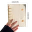 SA 6 Lỗ PVC Chất Kết Dính Bao 6 Lỗ Đấm Album Ảnh Có 6 Nhẫn PVC Thư Mục Thẻ Dành Cho Kế Hoạch Máy Tính Xách Tay Có Thể Đổ Lại
