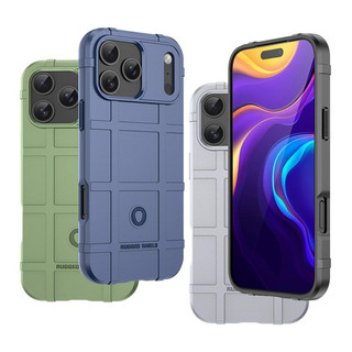 Dành Cho iPhone 17 17 17e 16e 16 15 14 13 Pro Max Air Plus Mini Silicone Chắc Chắn Lá Chắn Quân Sự Funda Trường Hợp Bảo Vệ