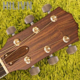 hilivn Khóa Bộ chỉnh dây Guitar Chốt điều chỉnh Hợp kim đồng có ốc vít Ống lót và đai ốc cho lỗ 1cm Thích hợp cho đàn guitar điện acoustic Kích thước bình thường