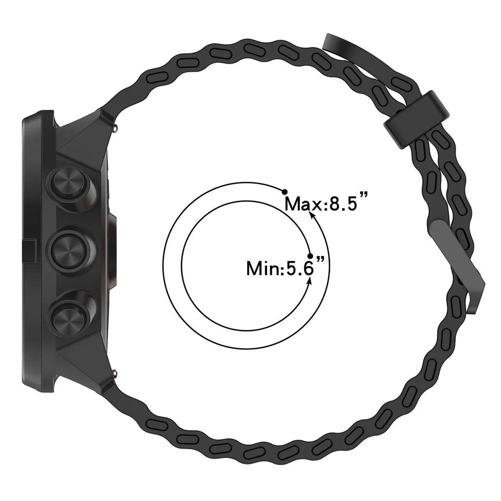 Dây đeo silicon đại dương 22mm 24mm cho vòng đeo tay thay thế Huawei Watch GT 6 / 5 / 4 46mm GT6 Pro / 5 Pro 46mm