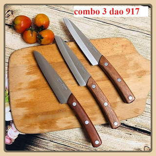 chuyên sỉ - combo 3 dao gọt cắt rau củ, trái cây, dao gọt japan cắt gọi siêu bén, dao gọt cắt 917 japan siêu rẻ