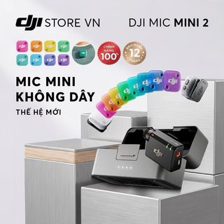 DJI Mic Mini 2 Chính Hãng Thu Âm Không Dây Nhỏ Gọn Khử Ồn 2 Cấp Độ Màu Sắc Trẻ Trung Gọn Nhẹ Linh Hoạt