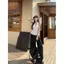 Phong cách Hàn Quốc Lười Pure Desire Ngọt Cay Dừng Trắng Dây Áo Vest Sling Mùa hè Phong cách mới Slim-fit Slimmer Look Top