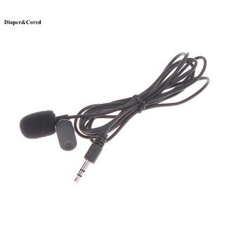 DIAPER & CORED 3.5mm Mini Studio Speech Micrô Clip cho PC Desktop Notebook 1.5M YTH