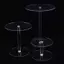 {AKIN} Giá đỡ bánh tròn Acrylic trưng bày món tráng miệng trong suốt Giá đỡ bánh ngọt ổn định cho bữa tiệc sinh nhật Trung tâm bàn tiệc cưới {a}