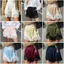 Quần short chắp vá ren DUSKGLOW, Quần short ngủ bằng lụa Satin ren, Vintage Silky Y2k Quần short nữ mềm mại Bộ đồ ngủ