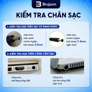 BJ Sạc 45w 65w 90w Laptop HP chân to chân nhỏ sạc HP Envy Elitebook Pavilion X360 Probook Compaq 100% Chính hãng