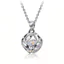 Shuling Nữ Dainty Vuông Cube Mặt Dây Chuyền Vòng Cổ Choker