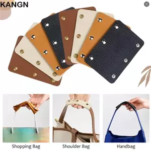 KANGN Vali Grip, Da PU Thiết Kế Chống Sốc Túi Hành Lý Bọc Tay Cầm, Phong Cách Mềm Mại Màu Trơn Dây Đeo Vai Miếng Lót Kẹp Bao Túi Phụ Kiện