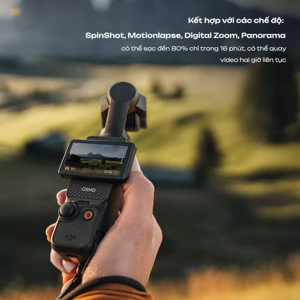 DJI Osmo Pocket 3 Gimbal Tích Hợp Camera 4K 120fps