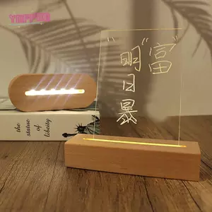 Đế đèn Led bằng gỗ YOFFOR, lắp đặt DIY