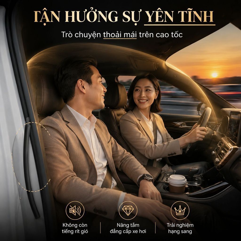 ⚡Ship Nhanh⚡Giảm ồn gioăng cao su cửa ô tô | Chống bụi gioăng cách âm niêm phong | Dễ lắp đặt gioăng cửa xe đa năng