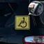 Decal biểu tượng di động LACYESUK, Dễ dàng áp dụng Decal họa tiết xe lăn dát kim cương giả tự dính mạnh mẽ, Vinyl chống thấm nước cao cấp ở lại trang trí bên ngoài thân xe chắc chắn