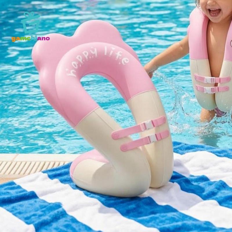 Gamchiano Bơm Hơi Trẻ Em Phao Khóa PVC Phao Bơi Dây Trước Nước Cho Trẻ Em, Bơi lội
