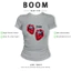 BOOM Áo Baby Tee Nữ Cotton Ôm Body-Áo Thun Ngắn Tay Y2K In Hình PhongCách Mùa Hè, Cổ Tròn Hàng Đầucách hàn quốc phong295