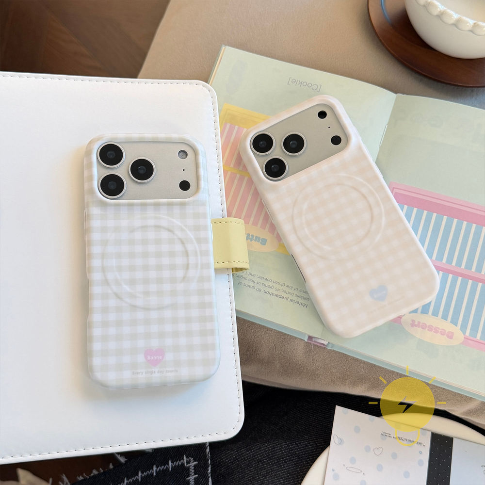Phone Case For iPhone 17 Pro Max 16 15 14 13 TPU Magnetic Soft Aesthetic Korean Cute