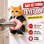 ⚡Ship Nhanh⚡Silicon siêu mềm sticker mèo 3D | Bóp vui bụng mèo sticker chống va | Sticker bảo vệ góc dễ thương