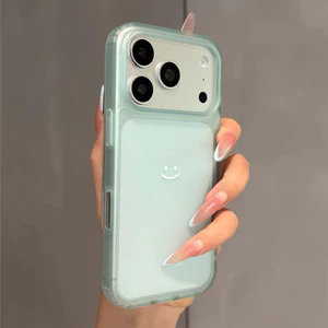 Ốp Điện Thoại Mờ Smile Cho iPhone 17 Pro Max 16 15 Pro Max Vỏ Bảo Vệ Chống Sốc