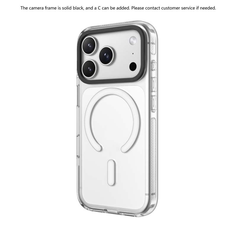 Clear Black HỒNG CAMERA RING PHIÊN BẢN Tác động Hút từ tính Vỏ trong suốt cho IPhone 17 / 16 / 15 / 14 / 13 Pro Max Air với bao bì cao cấp