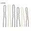 LUImo 50 Cái / túi 6cm / 7cm Hợp Kim Hình Chữ U Kẹp Tóc Sóng Kim Loại Đơn Giản Bobby Chân Barrettes Cô Dâu Kiểu Tóc Dụng Cụ Kẹp Tóc SBS