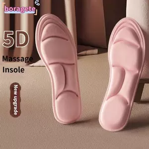 Đế thể thao BORAGETE 5D, Đế lót chạy bộ bằng bọt chăm sóc bàn chân, Chất tẩy rửa Massage chất lượng cao Đế chỉnh hình thoáng khí Chạy bộ