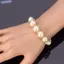 Bluelover 3in1 Bộ Thanh Lịch Mô Phỏng Ngọc Trai Nelace Bông Tai Vòng Tay Dài Nelace Nữ Cô Dâu Cưới Trang Sức Quà Tặng Mới