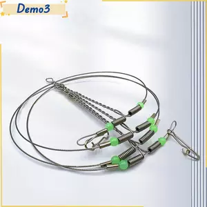 10 Cái Giàn khoan giải quyết, Đường cân bằng câu cá bằng thép không gỉ, Nhóm 2 / 3 / 4 / 5 bền bỉ có kẹp xoay Dây dẫn câu cá nước mặn biển