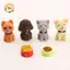 CANAMEK Kawaii Chó Tượng Nhựa Thủ Công Tượng Động Vật Mini Vườn Cổ Tích Để Bàn Trang Trí CSF