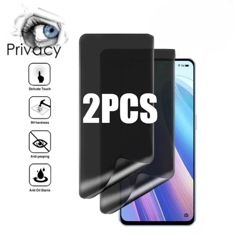 2 Chiếc Full Cover Frosted Hydrogel Film Cho Redmi Note 11 11E 11S 11SE 11s 12 Pro Plus Discovery Speed Turbo Chống Cháy Nổ HD Phim Mềm Trong Suốt Tấm Bảo Vệ Màn Hình Phía Trước Mờ Và Xanh