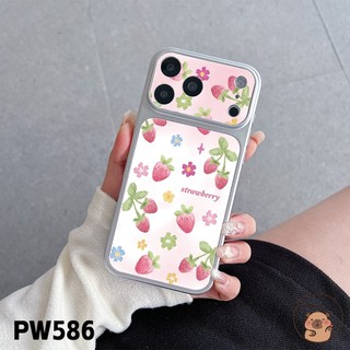 Dành Cho Vivo Y31D Y39 Y38 Y37 Y36 Y35 Y33S Y33T Y31 Y30i Y55 Y55S Y53S Y51 Pro Y51A Y51S Ốp Điện Thoại Da PU Màu Xanh Hồng Sơn Hoa Đào Vỏ Dâu
