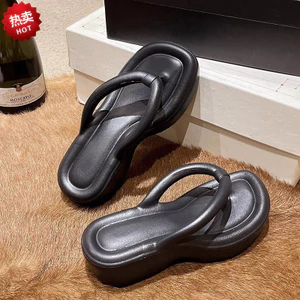 Flip-Flops Nữ Đế Dày Tăng Cường Bước Trên Shit Cảm Giác Chống Trơn Trượt Du Lịch Nhà Sử Dụng Kép Flip-F