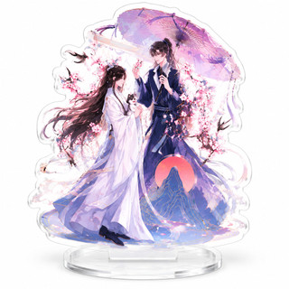 Mô hình Standee Husky và sư tôn mèo trắng của hắn Mặc Nhiên Sở Vãn Ninh Acrylic Manhua Bl phụ kiện trang trí để bàn