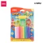 Đất Nặn Dầu Mềm Dẻo 6/8/12 Màu Deli Kèm Cán Đất Nặn An Toàn Không Dính Tay Màu Tươi Sáng Dễ Tạo Hình Cho Bé