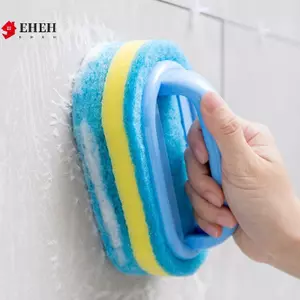 Nhà Bếp Phòng Tắm Vệ Sinh Vệ Sinh Magic Xốp Kính Vệ Sinh Tường Bàn Chải Tắm Tay Cầm Bọt Biển Khe Cắm Cửa Sổ Gốm Bàn Chải Sạch VN