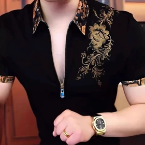Áo Polo Nam Thời Trang Thường Ngày Xu Hướng Mùa Hè Slim fit Cổ Áo nam Top
