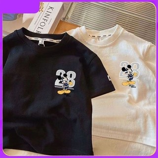 COD✅Áo phông cho bé trai và bé gái in hình Chuột Mickey tuyệt vời, được làm từ chất liệu cotton mềm mại, thoải mái