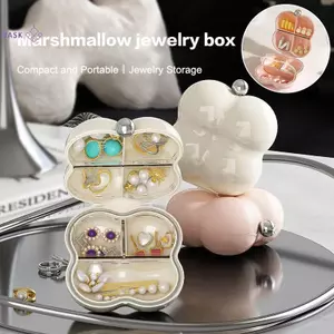Đèn lưu trữ trang sức Hộp đựng thuốc kín di động sang trọng Hộp đựng thuốc lưu trữ Hộp đựng thuốc di động Vòng bông tai Hộp ABS