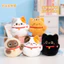 Giảm giá hấp dẫn [Hàng có sẵn] Good Luck Lucky Cat Plush Doll Creative Sanhua Cat Paipai Le Doll Table with Doll Gift