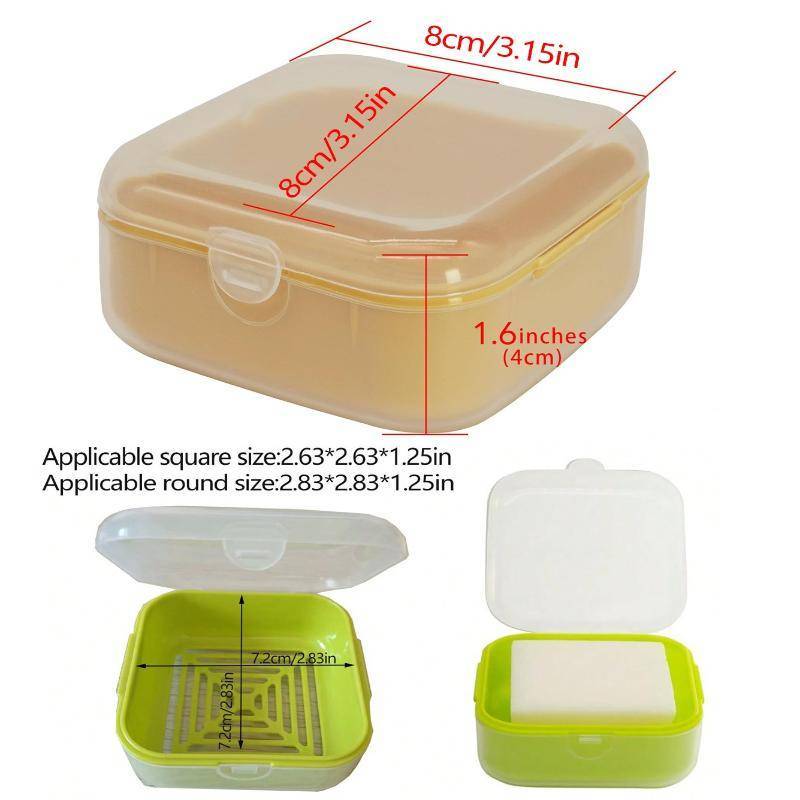 HFSHY 1 Hộp Xà Phòng Mini Du Lịch Hộp Bảo Quản Xà Phòng Chống Rò Rỉ Di Động, Thích Hợp Cho Ký Túc Xá Du Lịch, Cắm Trại VN